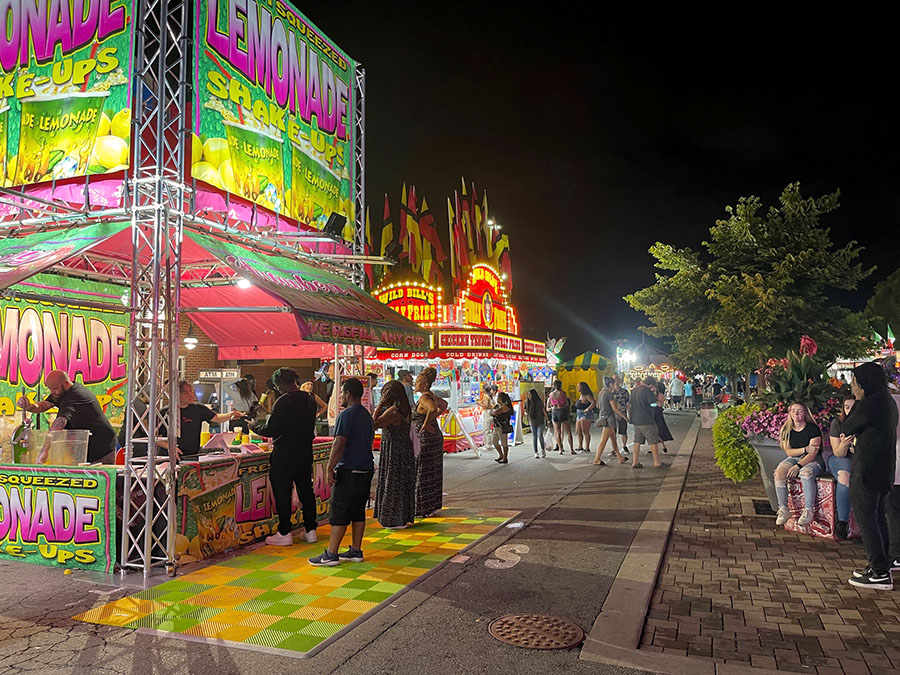 Night scene at the Ohio State Fair